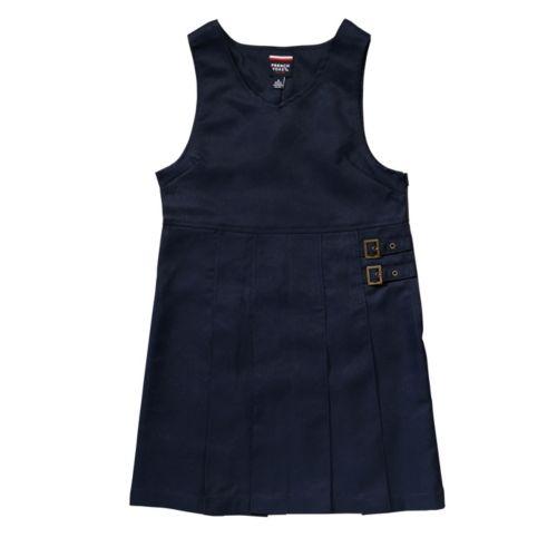 French Toast Double Buckle Pinafore Navy Blue