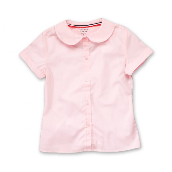 French Toast S S Peter Pan Blouse Pink