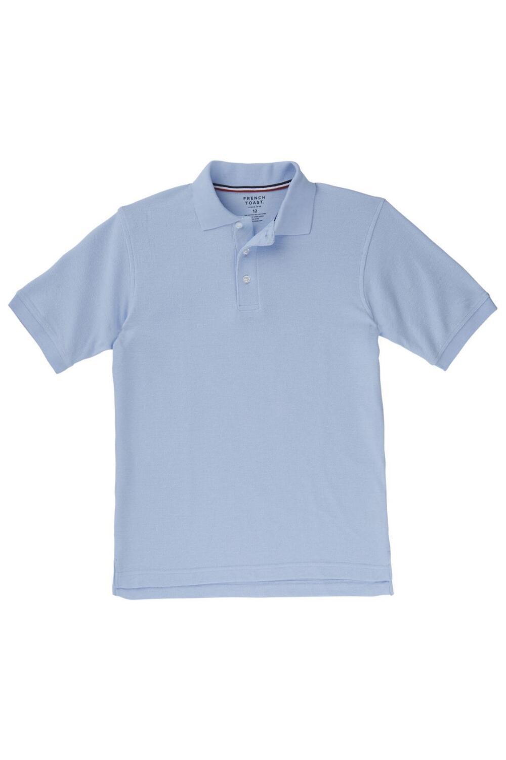 French Toast Boys Light Blue Short Sleeve Polo Shirt Lot Of 3 Size 14 