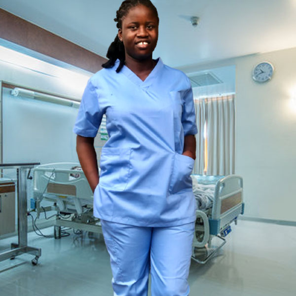 medical scrubs-sky blue