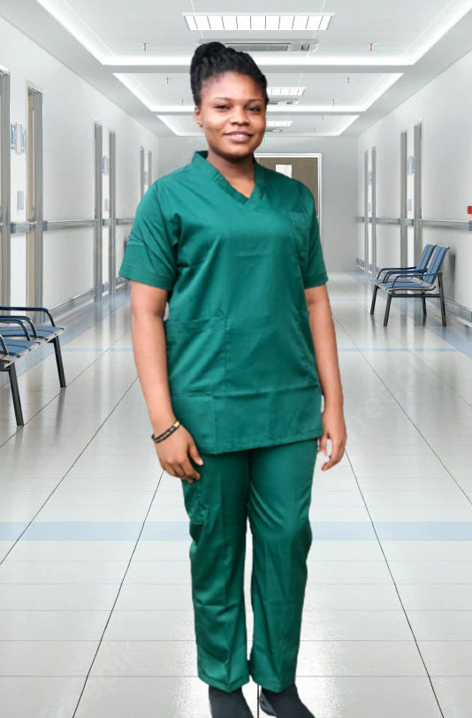medical scrubs_colour green